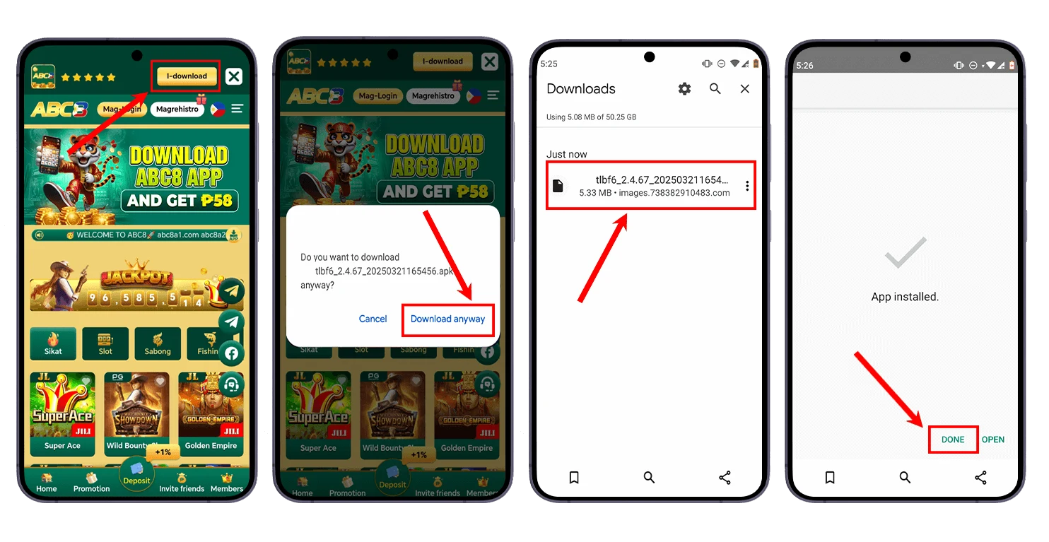 ABC8 Android APP download and install steps
