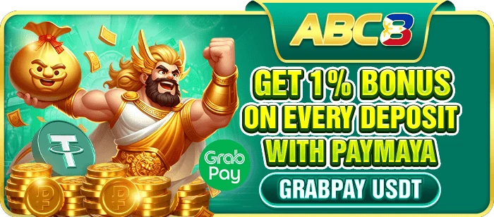 ABC8 1% deposit bonus on PayMaya, GrabPay, USDT and online bank — GCash excluded