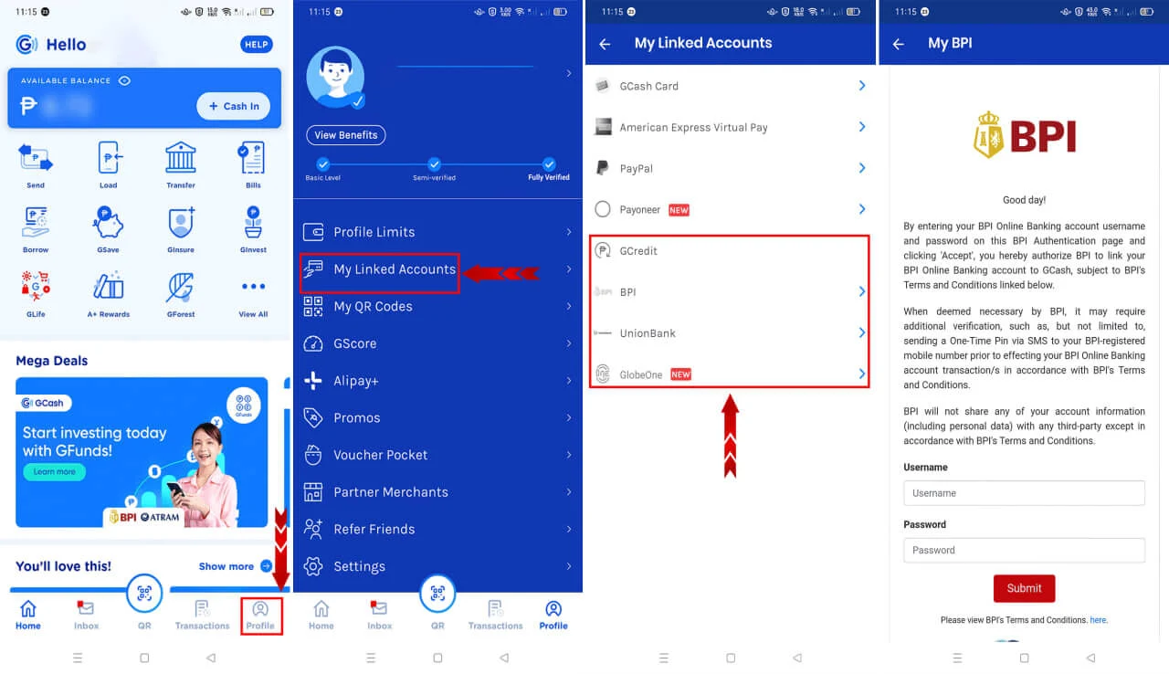GCash monthly limit increase tutorial screenshot for ABC8 members