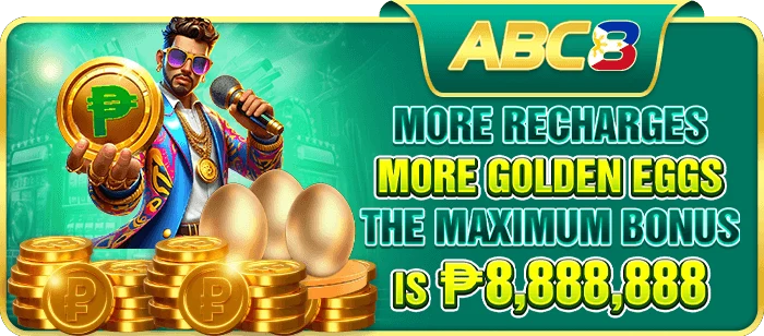 ABC8 Golden Egg lucky draw — more total recharge unlocks prize ranges up to ₱888,888