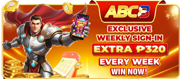 ABC8 weekly sign-in rewards up to ₱320 with daily deposit and valid bet targets